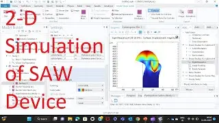 2-D Simulation of SAW device using COMSOL and finding its resonant frequency(Rayleigh wave).