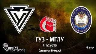 ГУЗ - МГЛУ.  9 тур. XXXI МССИ Баскетбол (муж.). Дивизион "Б".