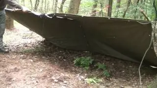 Zeltbahn NVA Raindrop canvas tarp Poncho
