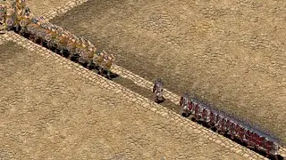 500 maceman Vs 500 Arab swordsman stronghold crusader