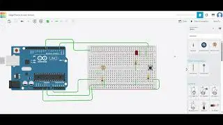 Smart Room Light with LDR and Button – Arduino Tinkercad Project (No Talking)