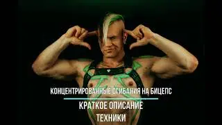 Концентрированные сгибания на бицепс