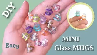 OLD Pens to MINI MUGS ~Easy DIY~ Dollhouse Glass Mugs #Miniatures #MiniMugs #MugsGalore #miniature