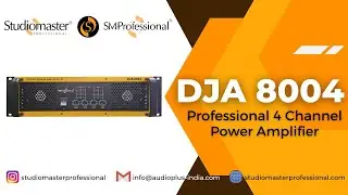 DJA 8004 - High Performance 4 Channel Power #Amplifier by #StudiomasterProfessional