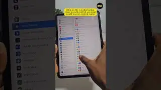 How to Set Up Control Center on iPad / How to Add Accessibility Features to Control Center
