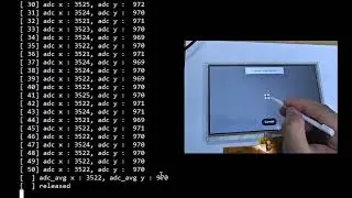 STM32H7-GFX 저항막 터치 캘리브레이션 실습 영상
