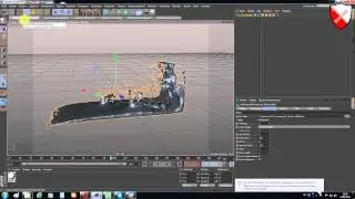 Realflow- урок 39 -  Ещё раз об экспорте гибридо мэш в Cinema 4d