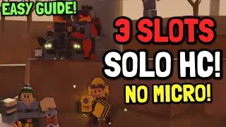 3 SLOT SOLO HARDCORE TRIUMPH ON CROSSROADS | FULL & EASY GUIDE! | Roblox Tower Defense Simulator TDS
