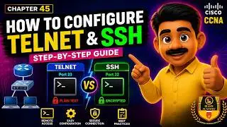 How to Configure Telnet and SSH: Step-by-Step Guide | CCNA 200-301
