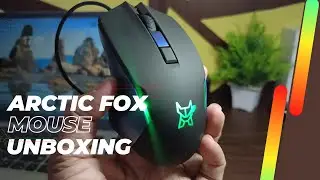 Arctic Fox Wired Mouse Unboxing | with RGB Breathing LED Gaming Mouse 🔥😍