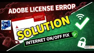 Photoshop License Error Popup Fix | Unpaid Version Problem | Solution 2025 Internet ON/OFF for PS