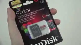 SanDisk Pixtor 64GB UHS-I/U3 MicroSDXC Memory Card Unboxing