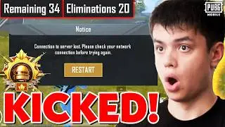 PUBGM KICKED after I got TOO Many Kills | PUBG MOBILE CONQUEROR Gameplay