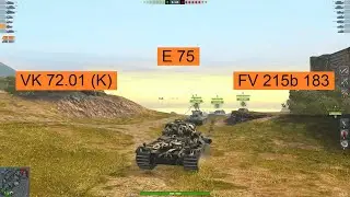 WoT Blitz  ||  E75,  VK 72.01 (K) and FV 215b 183  #wot #wordoftanksblitz  #e75 #vk7201k #fv215b183