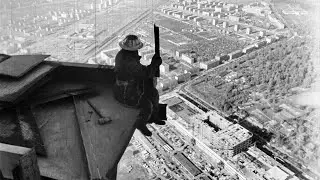 Возведение телевизионной башни в Останкино, 1969