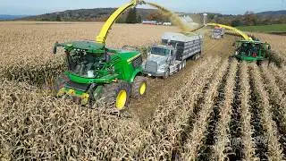 Double Deere Chopping with Farming Fixing and Fabricating!  Corn Silage Harvesting