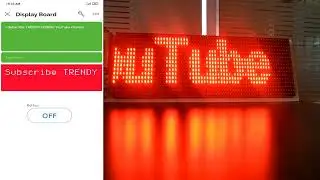 P10 LED panel Scrolling Display using Blynk App