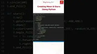How to create Crescent Moon 🌙 and Stars ⭐⭐ using Python  | Practically | Python for Beginners 🔥🔥