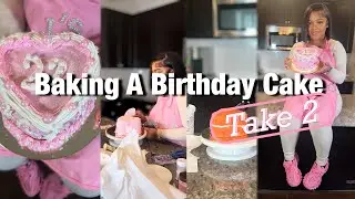 I MADE MYSELF A BIRTHDAY CAKE 🎂💖 | JAYDA WEEK ( viral heart cake )