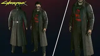 Cyberpunk 2077—Mod Showcase: Better Timeworn Trenchcoat—Netrunner Long Coat Mod—SINGLE ITEM REPLACER