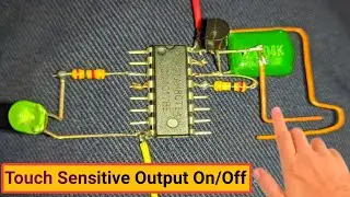 Touch Switch | How to Make a Touch Switch  /Touch on touch off switch circuit/Electronic circuit