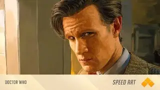 Doctor Who (Matt Smith) Painting by SpeedPortraits