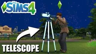 How To Get And Use A Telescope (Tutorial) - The Sims 4