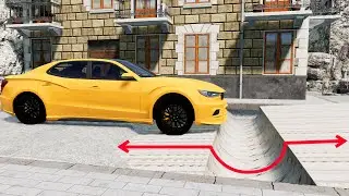 Reverse Speed Bumps vs Cars #3 - BeamNG Drive