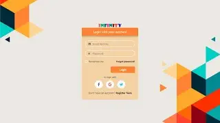Responsive Login Form using HTML CSS and Bootstrap. Register Form, Forget Password Form