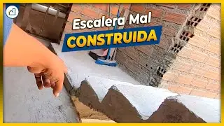 ❌ESCALERA MAL CONSTRUIDA❌