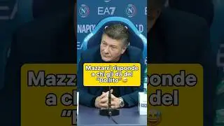 Mazzarri risponde a chi gli dà del “Bollito”😅 
