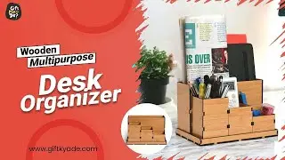 4 Compartment Desk Organizer For Office, Home | Unique Corporate Gift | Ecofriendly | Made In India
