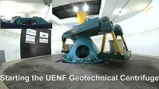 🇧🇷 DEMOSNTRAÇÃO PRÁTICA DA FORÇA G NA CENTRÍFUGA GEOTÉCNICA DA UENF DE CAMPOS/RJ/BRASIL