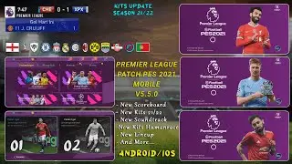 PREMIER LEAGUE PATCH PES 2021 MOBILE V5.5.0 BY IDSPHONE