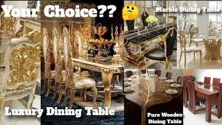 Modern Dining Tables| Luxury Dining Table| Wooden Dining Room| Latest Marble and Steel Dining Tables