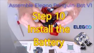 Assemble Penguin-Bot Arduino Robot KIT Ver1 - Step 10: Install the Battery Box
