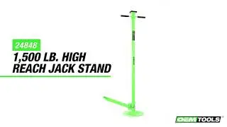OEMTOOLS 24848 1500 lb. High Reach Jack Stand