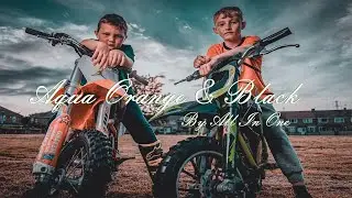 Photoshop Aqua Orange and Black Color Grading