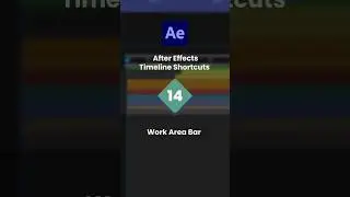 After Effects Timeline Shortcuts 14 - Work Area Bar | #aftereffects #aftereffectstutorial