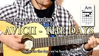 Como tocar THE DAYS de AVICII con GUITARRA