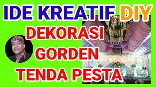 Bagaimanakah model dekorasi gorden plavon tenda pesta// DIY