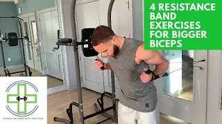 Resistance Band Bicep Workout ( GET BIGGER ARMS DOING THIS)