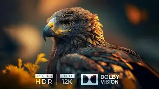 12K HDR 120 FPS Dolby Vision | COLORFULLY BIRDS | Calming Music