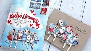 Card & Mail Art - Art Impressions Happy Mailbox Cubbies