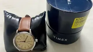 TIMEX Analog leather Watch unboxing