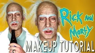 RICK & MORTY OLD AGE HALLOWEEN COSTUME MAKEUP TUTORIAL