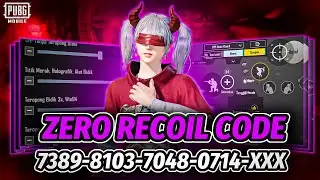PUBG 2024 NO RECOIL/ZERO RECOIL SENSITIVITY CODE | BGMI BEST SENSITIVITY SETTINGS.