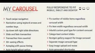 Preview MyCarousel - Responsive Carousel WordPress Plugin