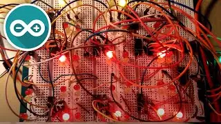 [Connect-Four] Testing 9 shift registers | Arduino