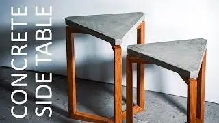 Concrete Side Table ll End Table ll Concrete Casting and Woodworking ll How To Build DIY